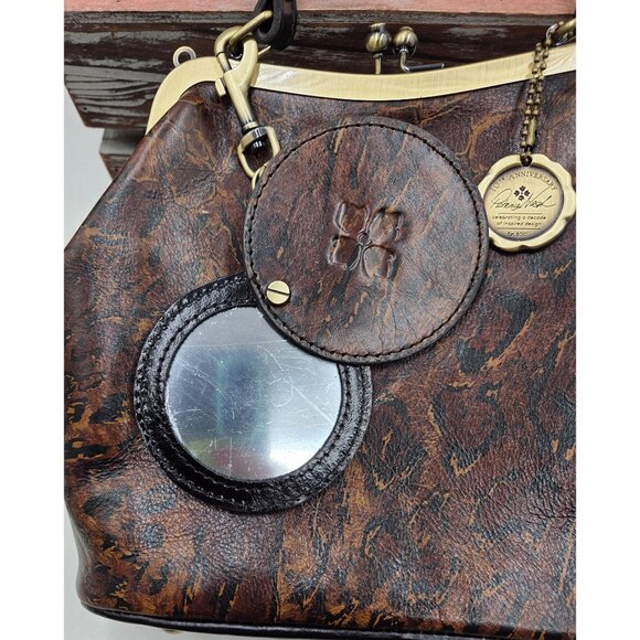 Patricia Nash Animal Abstract 10th Anniversary Edition Leather Crossbody Bag - Picture 7 of 16